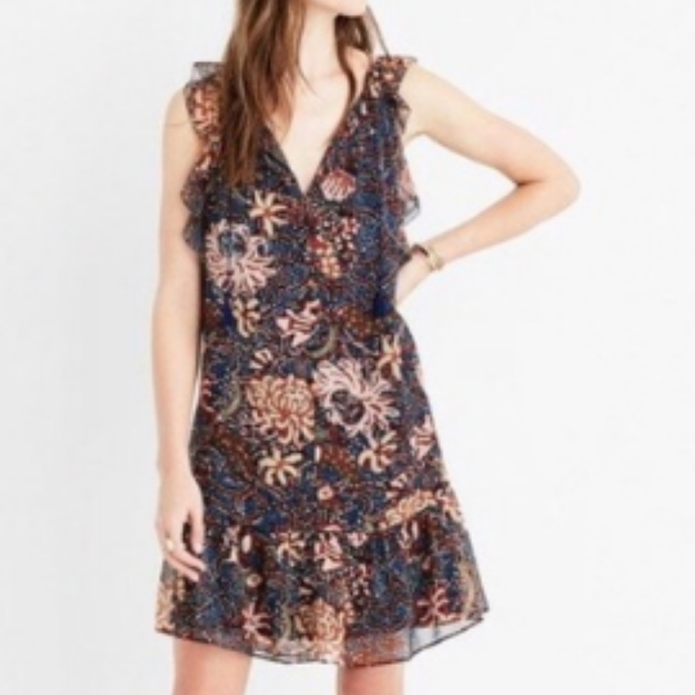 Madewell lily ruffle dress